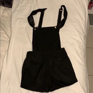 Black overalls